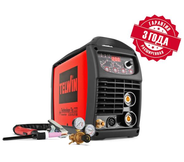 Сварочный инверторный аппарат TELWIN Technology Tig 222 AC/DC-HF/LIFT 230V