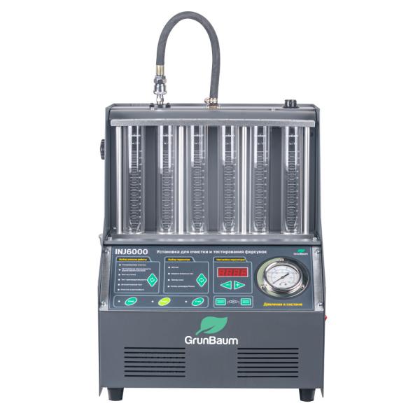 Стенд для ультрозвуковой очистки и проверки 6-и форсунок GrunBaum INJ6000