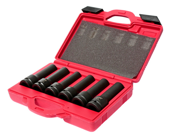 Набор головок торцевых 3/4" TORX (E18-E24) 12-ти гранных (17-19мм) ударных глубоких L=110мм 6 пр. JTC-J606E