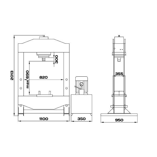Пресс 100 т. c электроприводом KRWPR100E