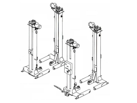 Электромеханический четырехстоечный подъемник ППТ-28