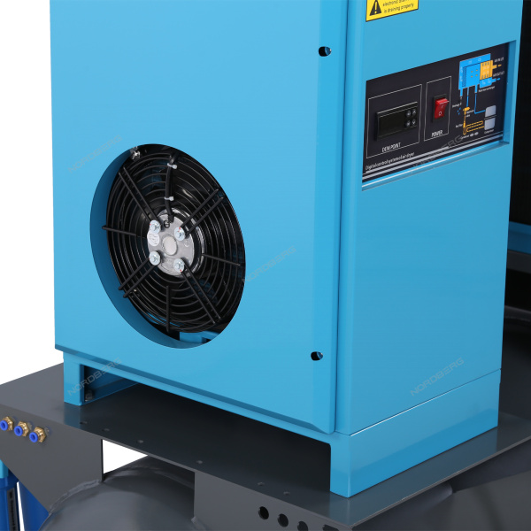 Компрессор винтовой, 7,5 кВт, 10 бар, 900 л/мин, ресивер 260 л, осушитель NCC10RD