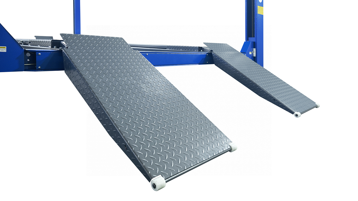 Подъемник 4-стоечный 5 т, c ручной траверсой 3 т N433, для сход-развала, электростопоры, 380 В, синий/серый 4450J_EG/EB(M)