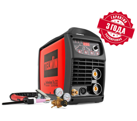 Сварочный инверторный аппарат TELWIN Technology Tig 222 AC/DC-HF/LIFT 230V
