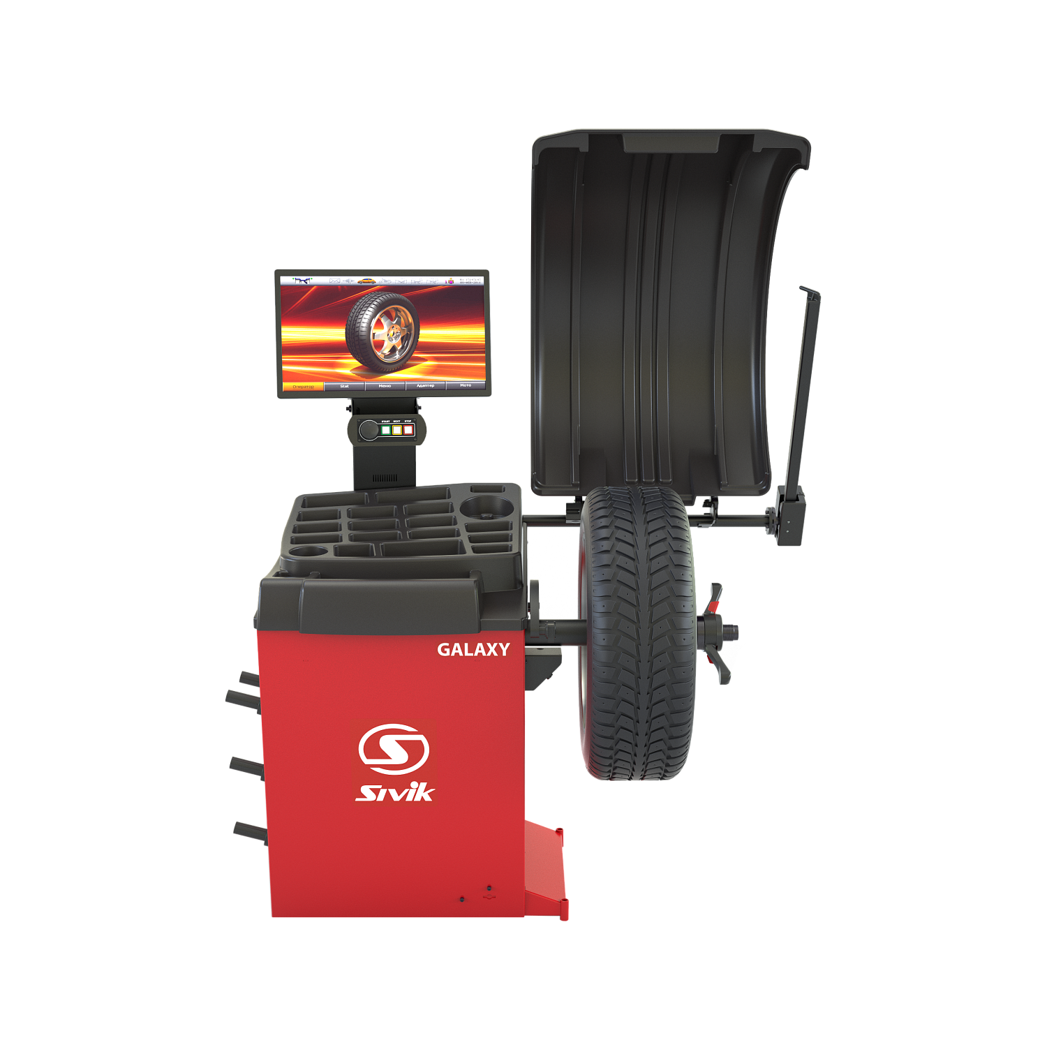 Стенд для балансировки колес GALAXY СБМП-60/3D