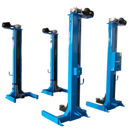 Передвижной автомобильный подъемник г/п 16 т, 4 стойки, для подъема троллейбусов за поддомкратные площадки ППТ-16 по ТЗ